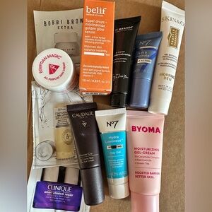 Skincare care mini/travel size 
Belif, IT, Clinique, Caudalíe,No 7